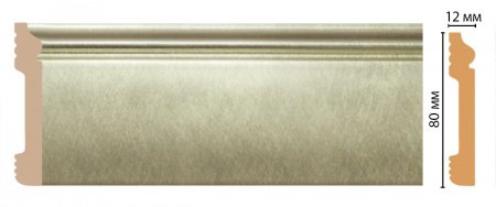 Плинтус напольный Decomaster D005-373 ДМ 79х13х2400 мм