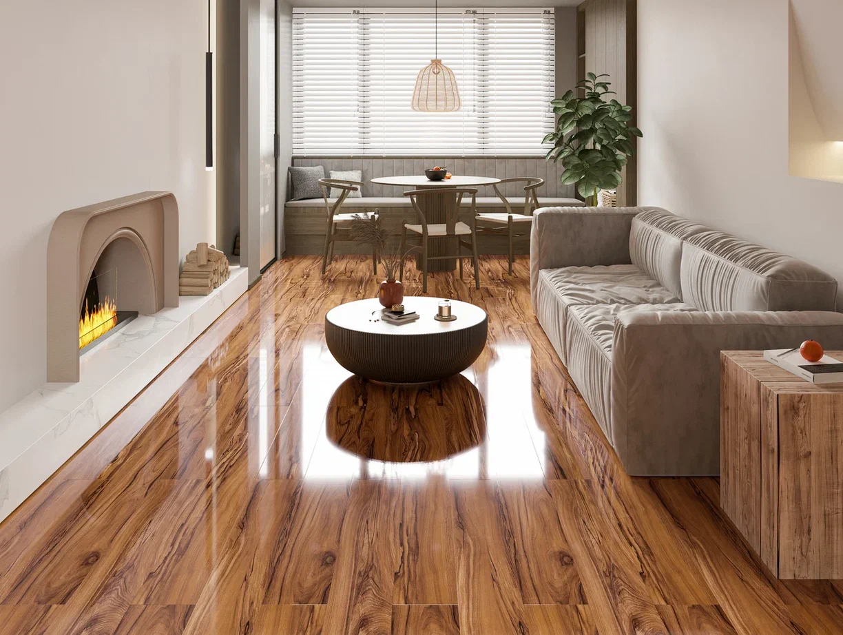 Ламинат MostFlooring Супер Глянец А11910 Орех