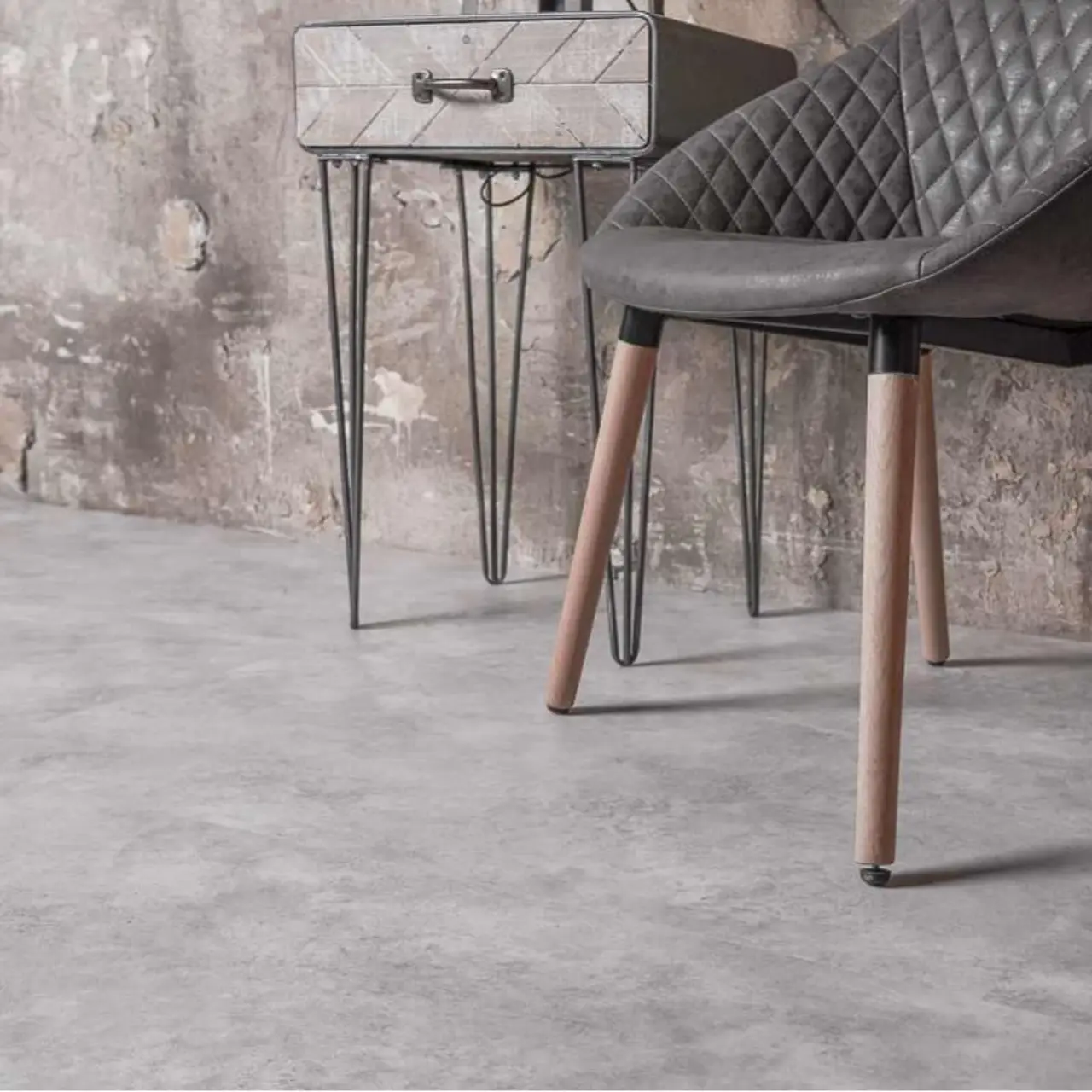 Кварцвинил Vinilam Ceramo Stone Glue 61606 Бетон