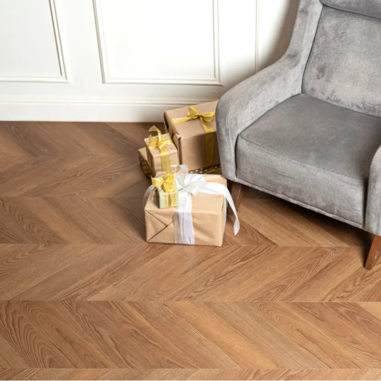 Кварцвинил Vinilam Parquet Chevron Glue I1651102 Шеврон Плезир