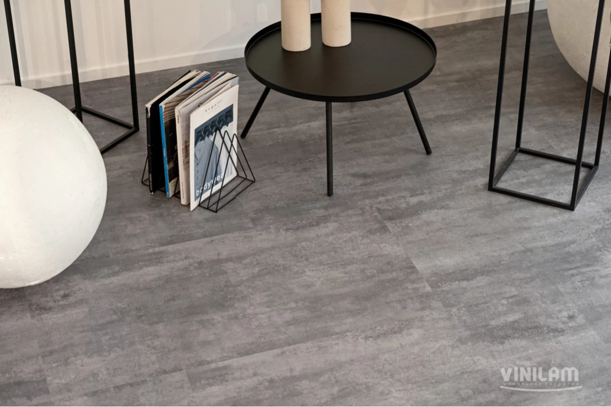 Кварцвинил Vinilam Ceramo Vinilam Stone 71616 Цемент Серый
