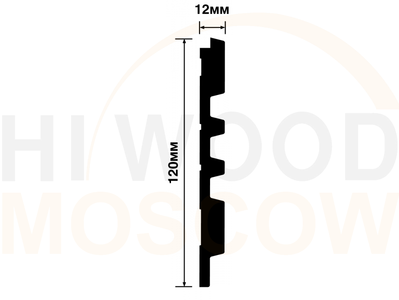 Декоративная панель HIWOOD LV133 BR396K