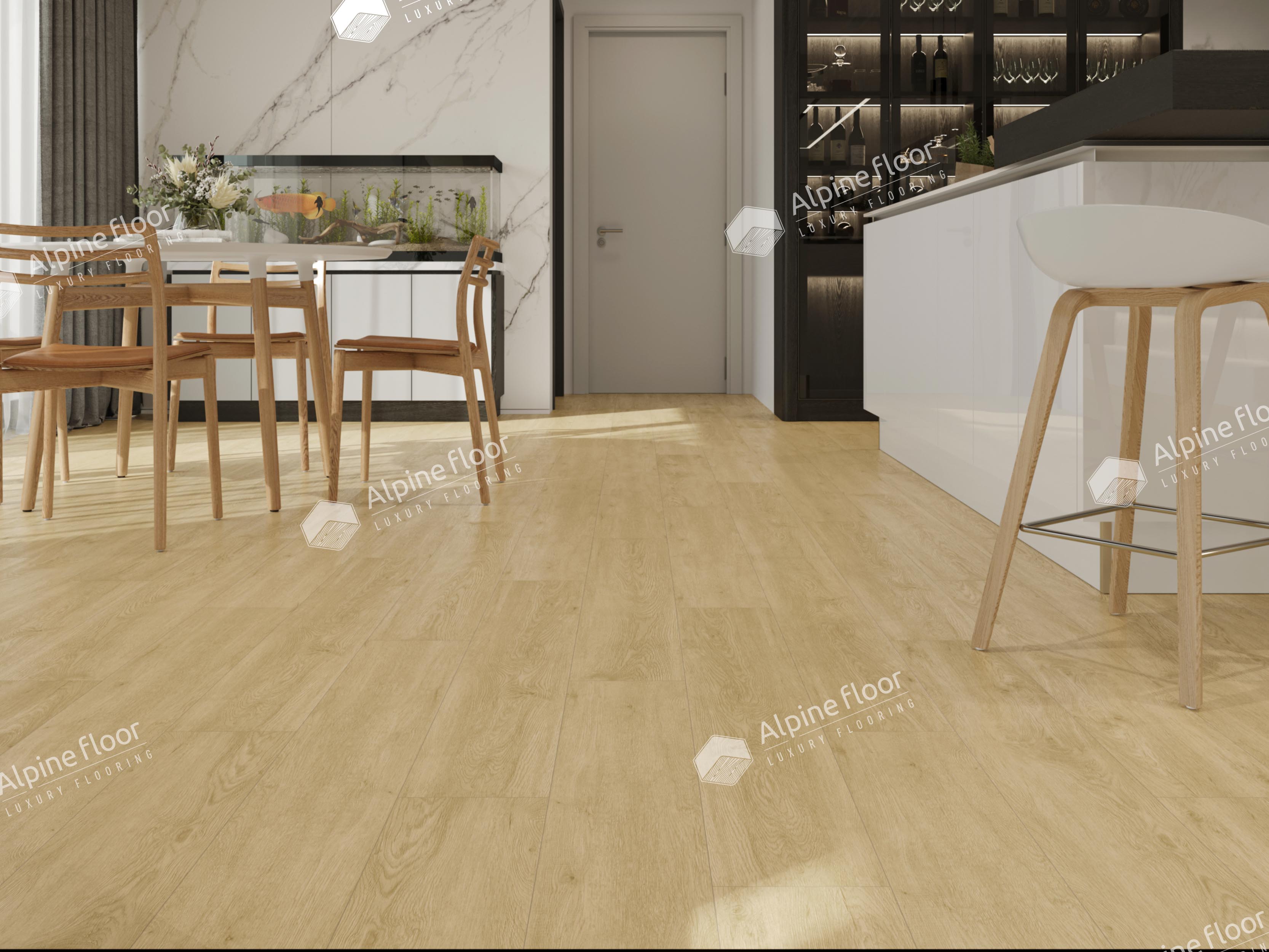 Кварцвинил Alpine Floor Ultra Еco 5-23 Дуб Кремовый