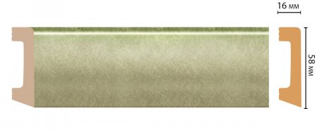 Плинтус напольный Decomaster D234-373 ДМ 58х16х2400 мм
