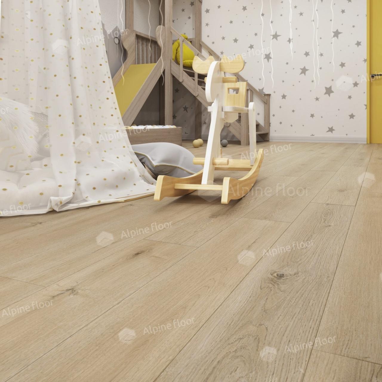 Кварцвинил Alpine Floor Ultra Eco 5-27 Дуб Миндальный