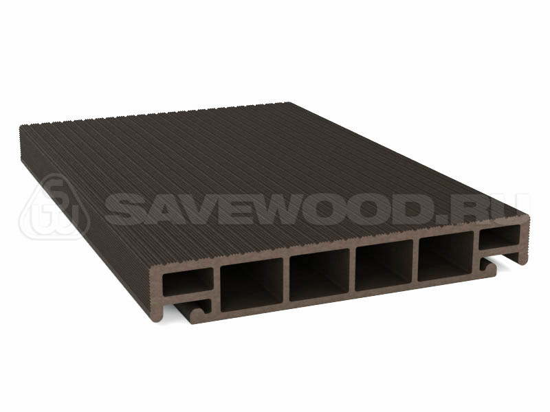 Террасная доска Savewood Salix Темно - коричнеый