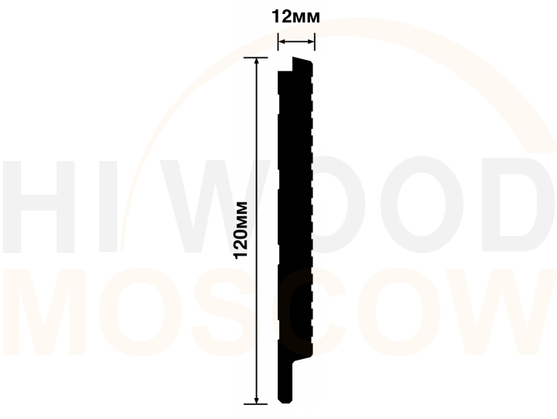 Декоративная панель HIWOOD  LV127L BR395K