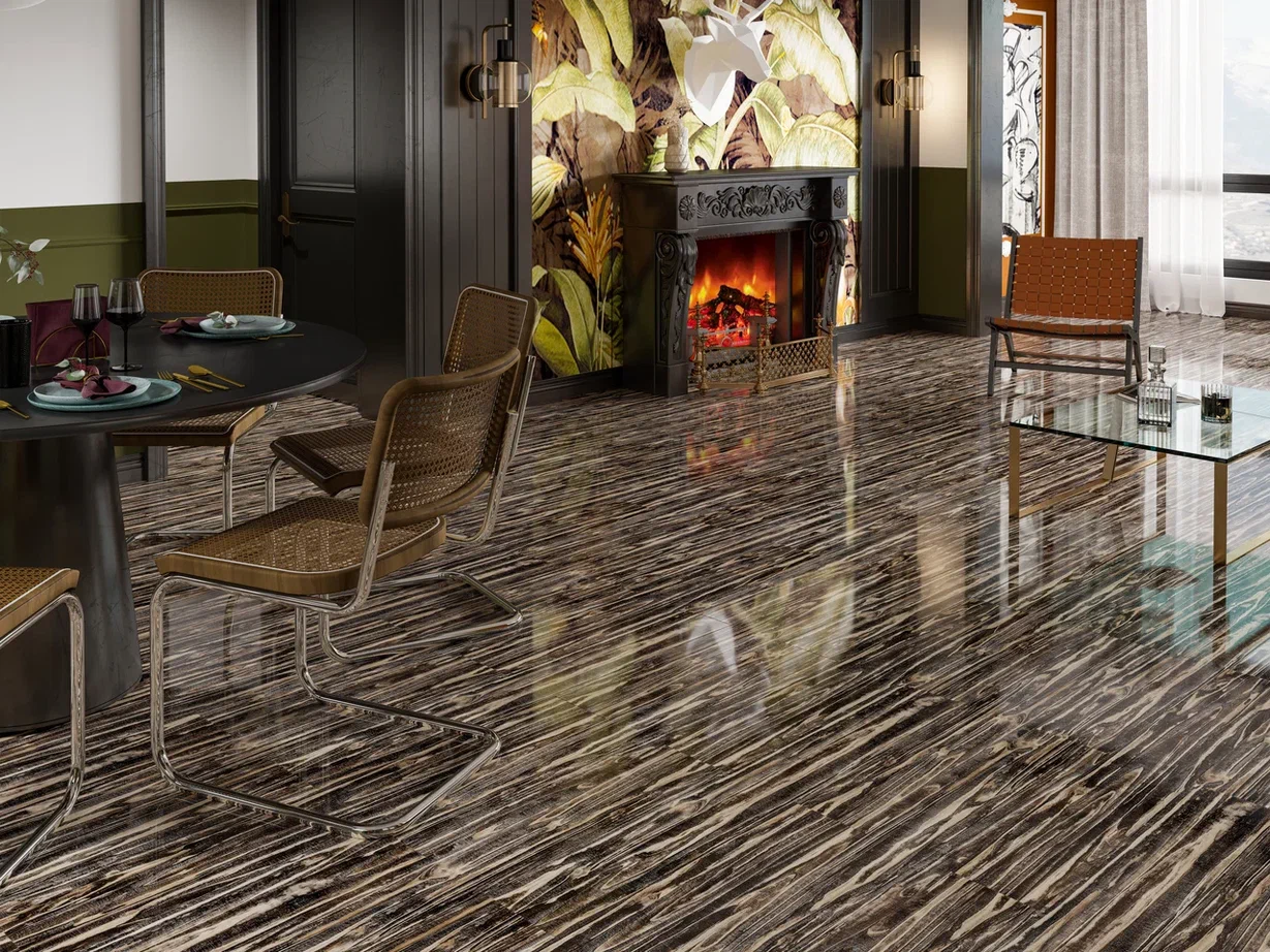 Ламинат MostFlooring Супер Глянец А11904 Мраморное дерево