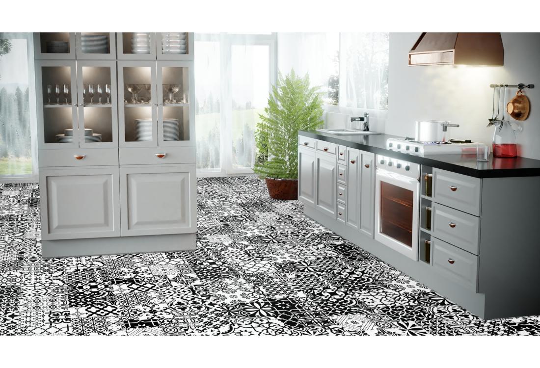 Ламинат Falquon Quadraic Q002 Black & White