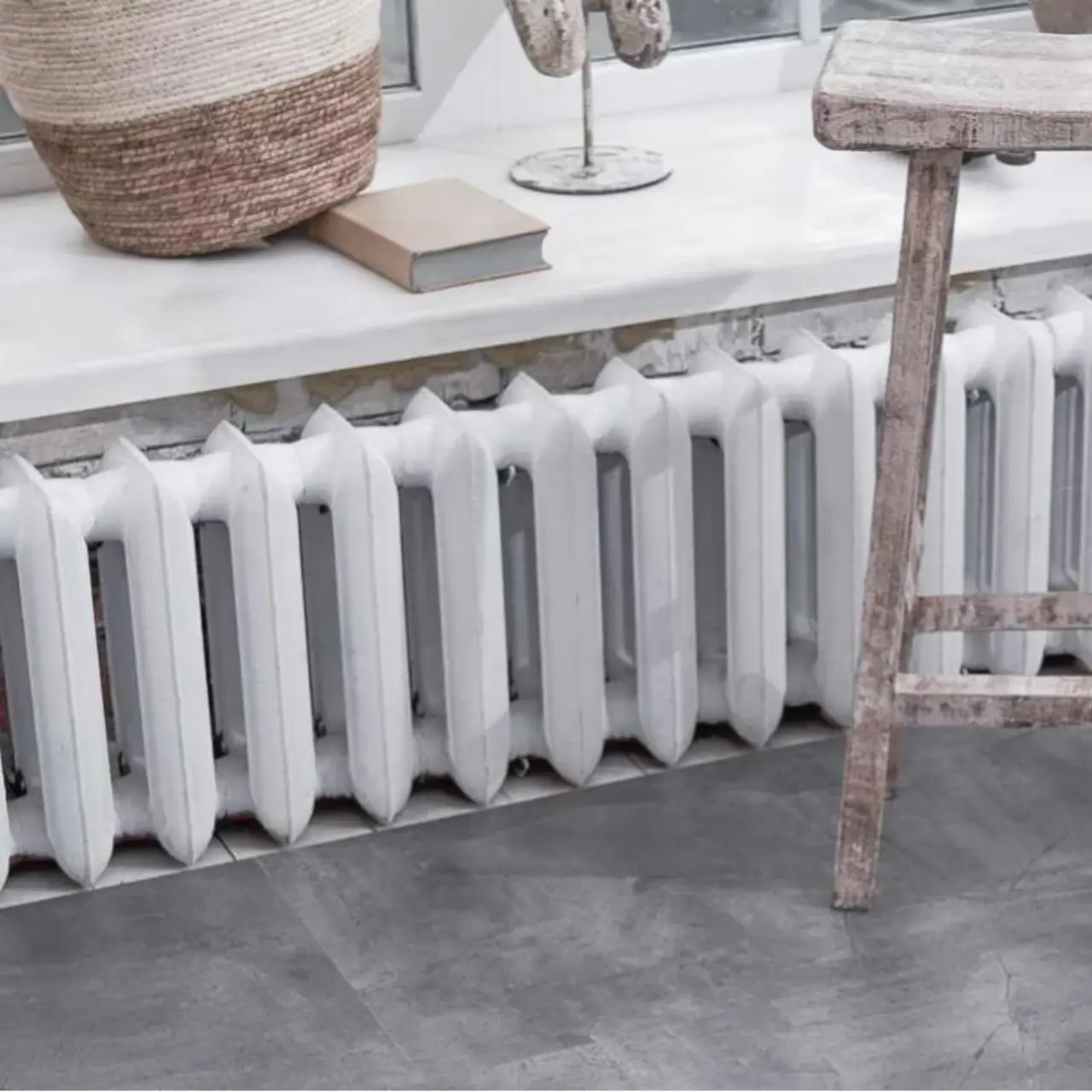 Кварцвинил Vinilam Ceramo Stone Glue 61602 Серый Бетон