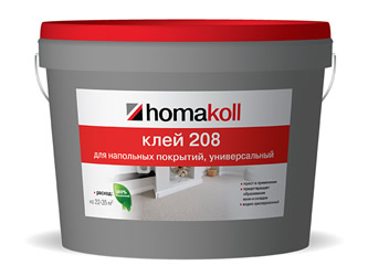 Клей для гибких напольных покрытий Homakoll 208 7 кг.