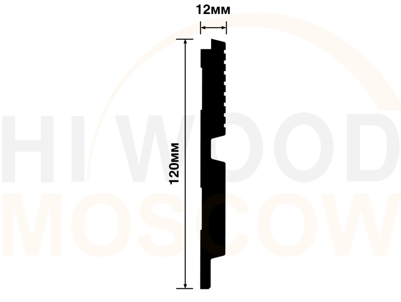 Декоративная панель HIWOOD LV123 BR395