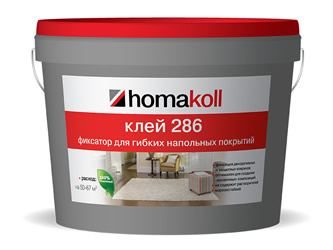 Клей-фиксатор для гибких напольных покрытий Homakoll 286 5 кг.