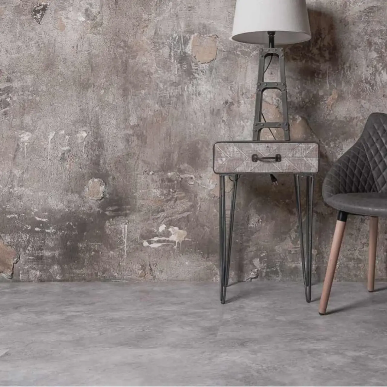 Кварцвинил Vinilam Ceramo Vinilam Stone 61606 Бетон (2,65)