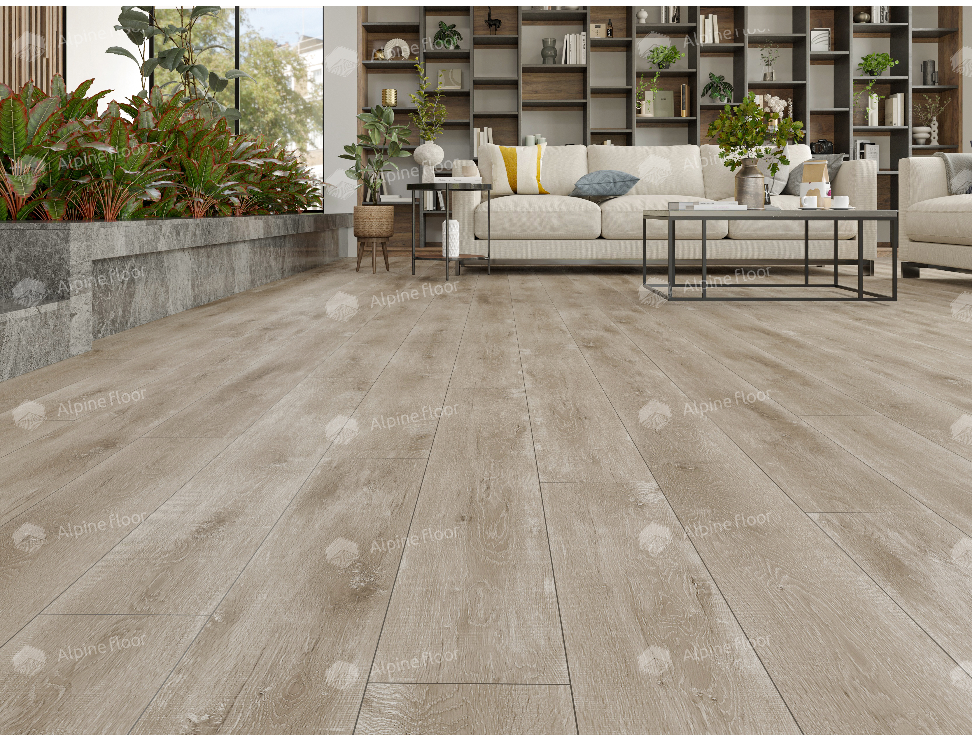 Кварцвинил Alpine Floor Ultra Еco 5-17 Дуб Медовый