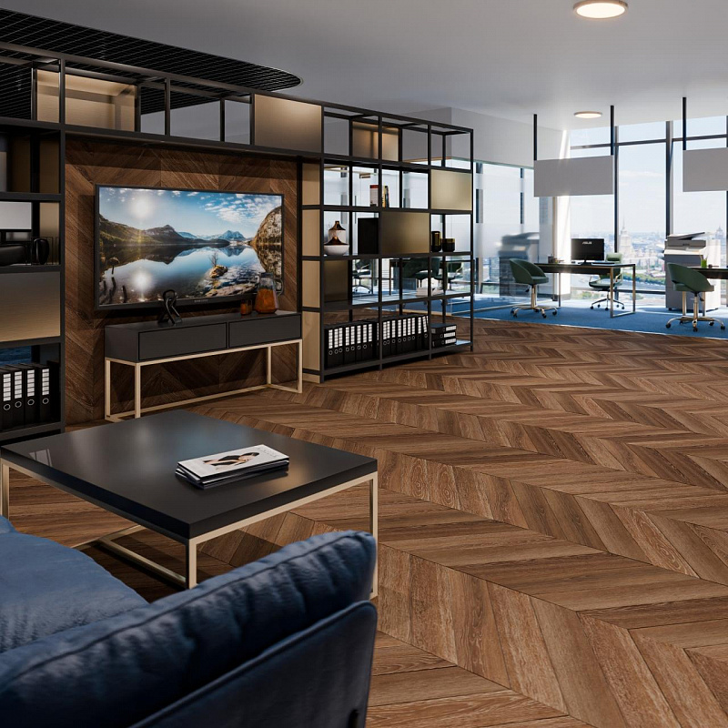 Кварцвинил Damy Floor Chevron LVT DF07-Ch-LVT Шайо