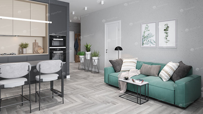 Кварцвинил Alpine Floor Parquet Light Еco 13-18 Дуб Лейтена