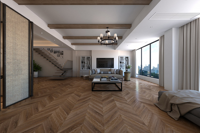Кварцвинил Damy Floor Chevron LVT DF07-Ch-LVT Шайо