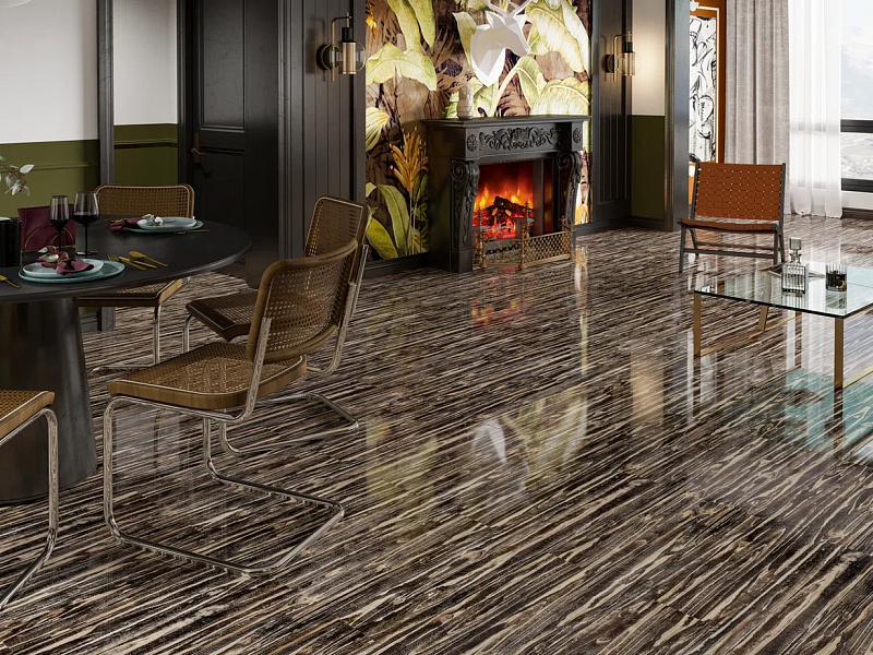 Ламинат MostFlooring Супер Глянец А11904 Мраморное дерево
