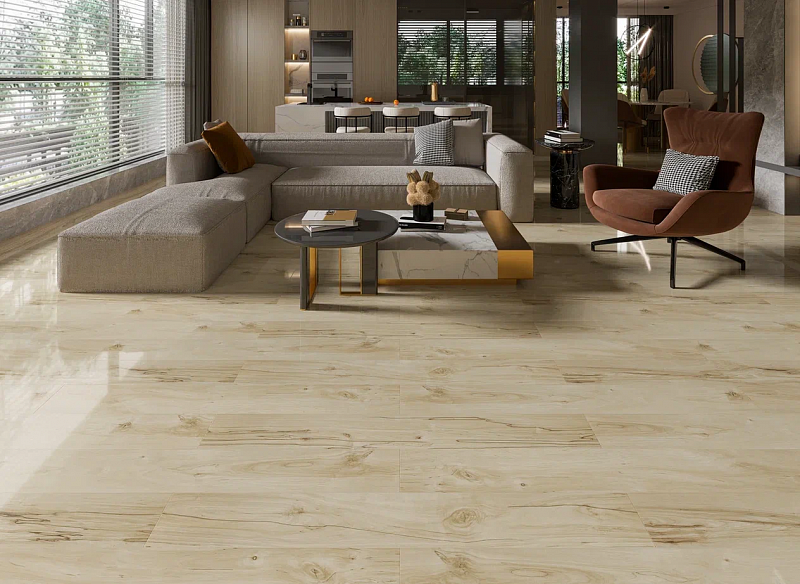 Ламинат MostFlooring Супер Глянец А11909 Клен бежевый