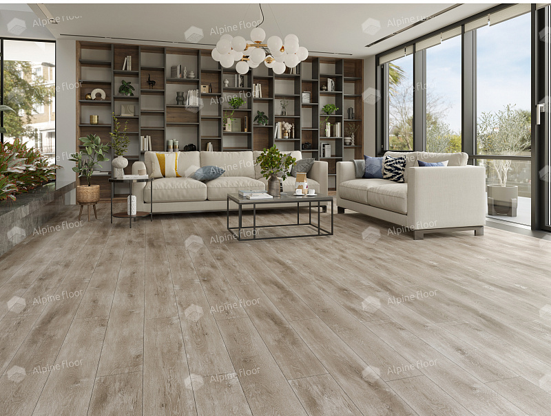 Кварцвинил Alpine Floor Ultra Еco 5-17 Дуб Медовый