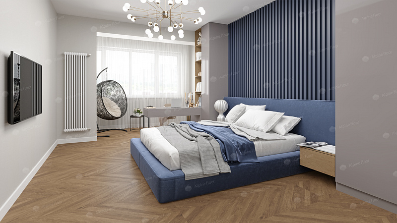Кварцвинил Alpine Floor Ultra Еco 5-25 Французская елочка