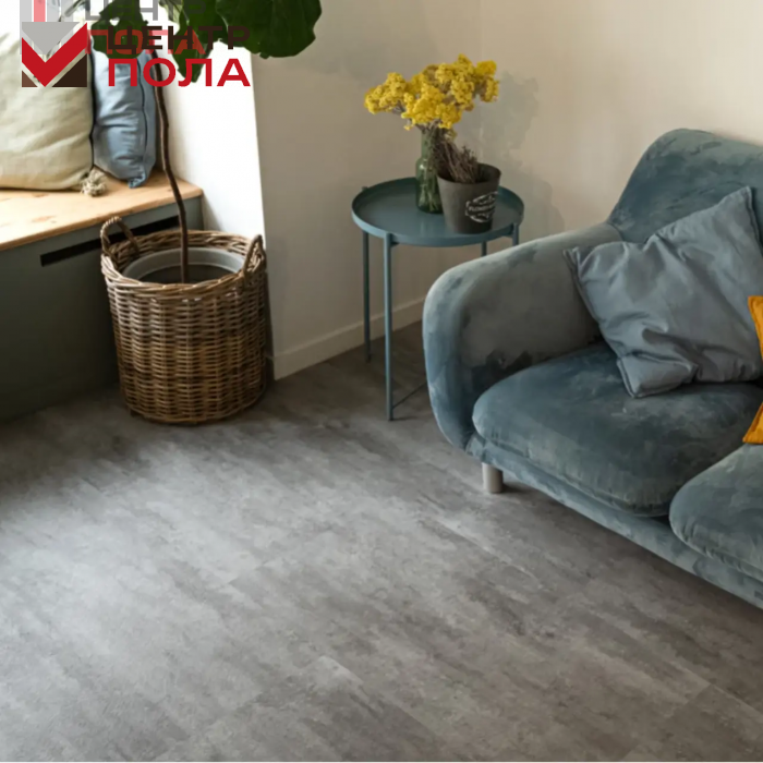 Кварцвинил Vinilam Ceramo Stone Glue 71614 Цемент Светлый
