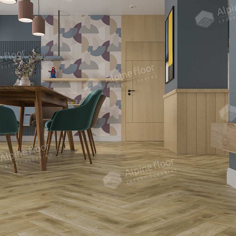 Кварцвинил Alpine Floor Parquet Light ЕСО 13-34 Дуб Кастор